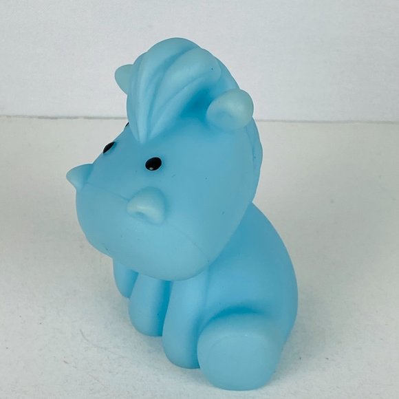 Infantino Tub O'Toys Rubber Toy Blue Horse Pony Bath Toy Kids Pretend Play - Picture 2 of 5